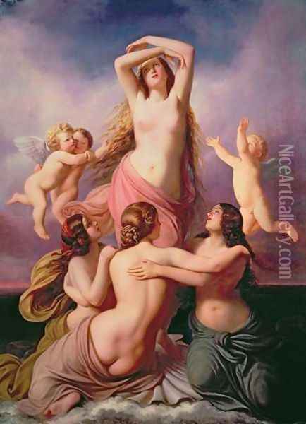 The Birth of Venus, 1846 Oil Painting - Eduard Steinbruck
