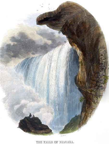 The Falls of Niagara, from Phenomena of Nature, 1849 Oil Painting - Josiah Wood Whymper