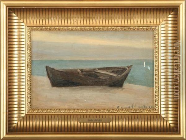 Boat On The Beach Oil Painting - Carl Locher