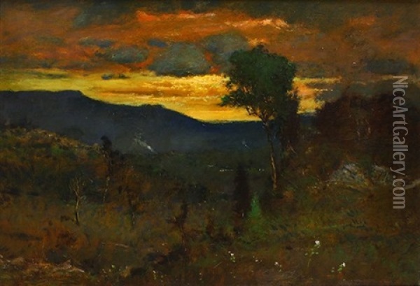 Twilight Oil Painting - Elliot Daingerfield