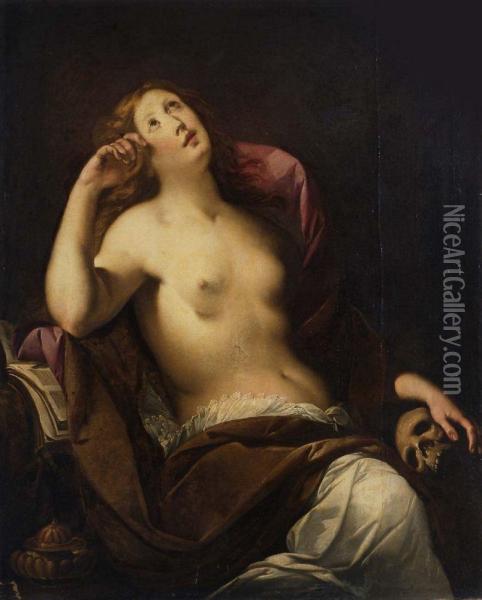 Maddalena Oil Painting - Giuseppe Danedi Il Montalto