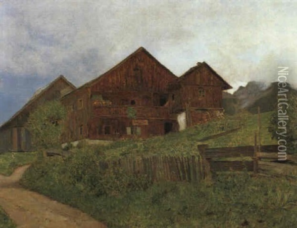 Bauernhof Oil Painting - Thomas Leitner