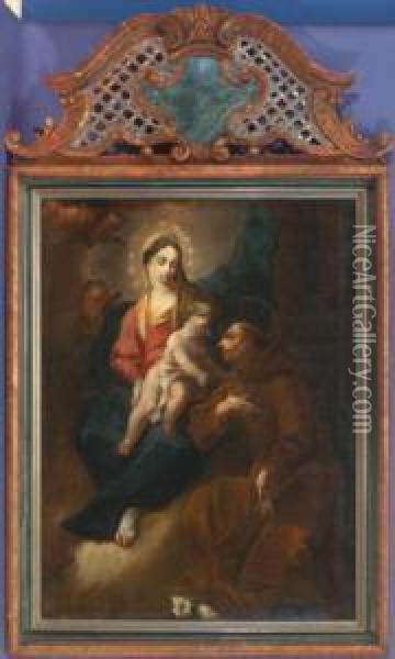 Die Vision Des Heiligen Antonius Oil Painting - Franz Joseph Spiegler