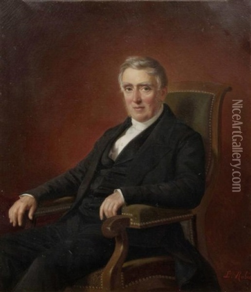 Portrait Des Alexandre Samuel Louis Pilet Oil Painting - Luigi Rubio