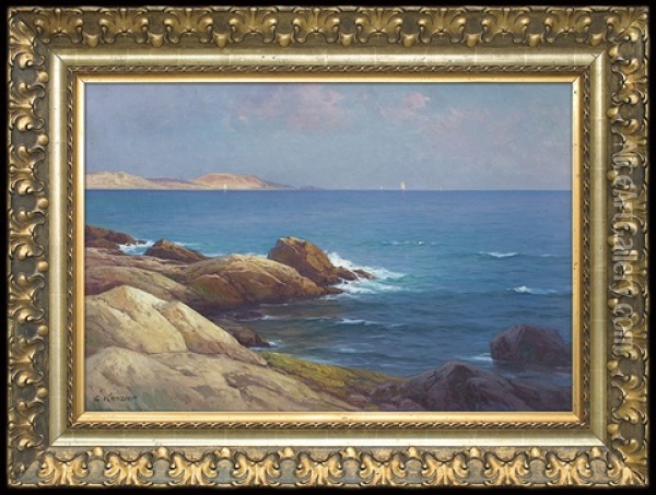 Over The Seaside Oil Painting - Carl Kenzler