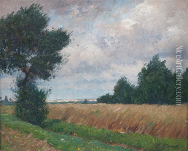 Sommerlandschaft Oil Painting - Eugen Kampf