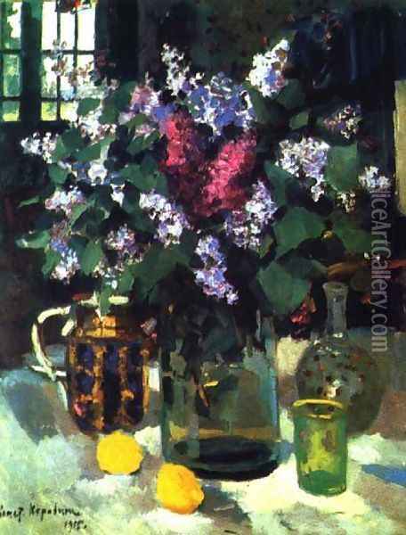 Lilac, 1915 Oil Painting - Konstantin Alexeievitch Korovin