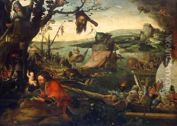 Landscape with the Legend of St Christopher Oil Painting - Jan Mandijn
