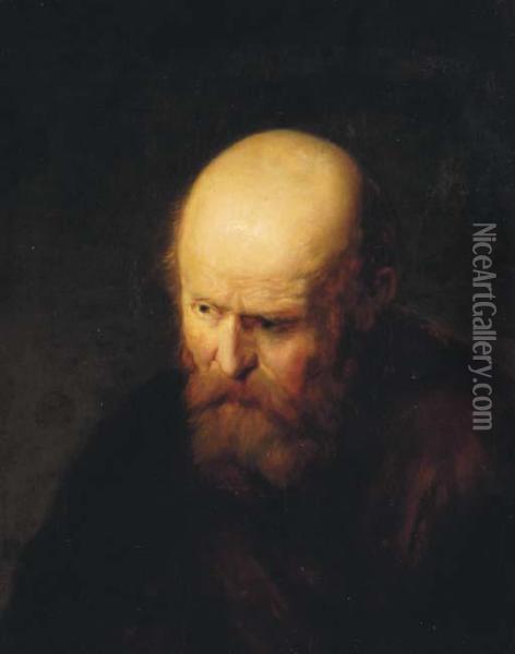 Portrait Of A Bearded Man Oil Painting - Jan Lievens
