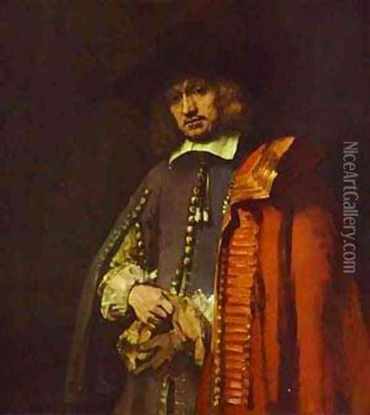 Portrait Of Jan Six 1654 Oil Painting - Harmenszoon van Rijn Rembrandt