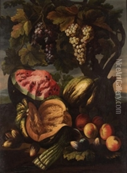 Bodegon De Frutas Oil Painting - Tommaso Realfonso