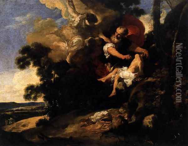 The Sacrifice of Isaac Oil Painting - Johann Liss