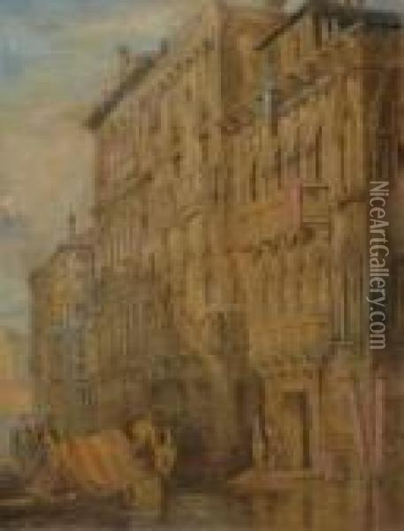 Palazzo Oil Painting - Samuel Prout