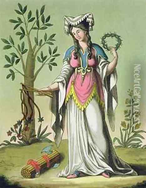 Sybil of Delphi Oil Painting - Jacques Grasset de Saint-Sauveur