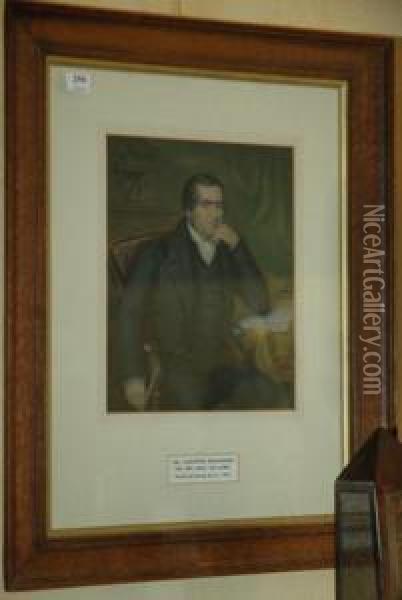 Portrait Of The Reverend John Williams Oil Painting - George Baxter