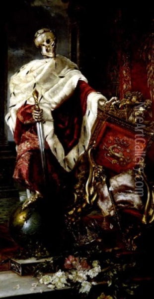 Mors Imperator Oil Painting - Hermione von Preuschen