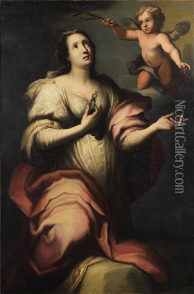 Saint Apollonia Oil Painting - Juan De Valdes Leal