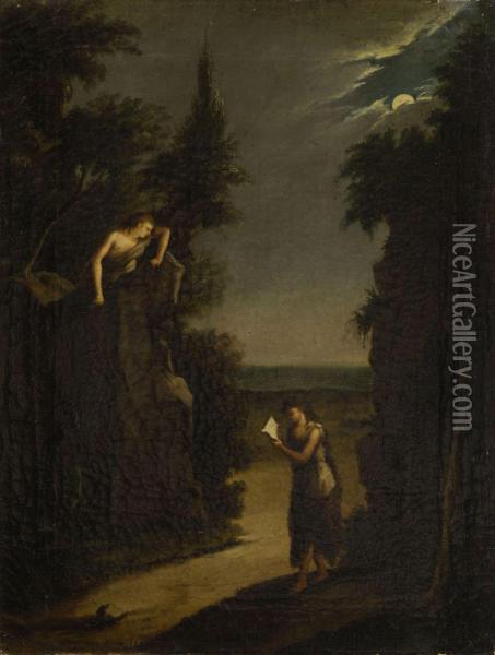 Maria Magdalena In Der Wildnis. Oil Painting - Marianna Kunz