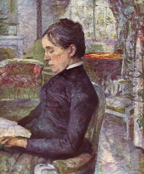 Portrait Of The Countess Oil Painting - Henri De Toulouse-Lautrec