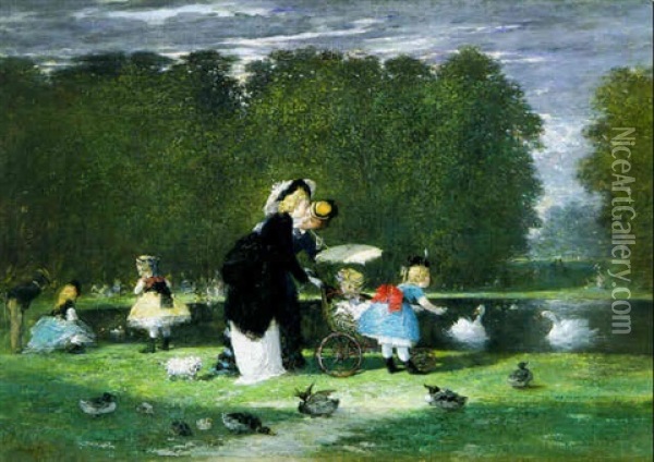 Jeux D'enfants Oil Painting - Henri Pierre Picou