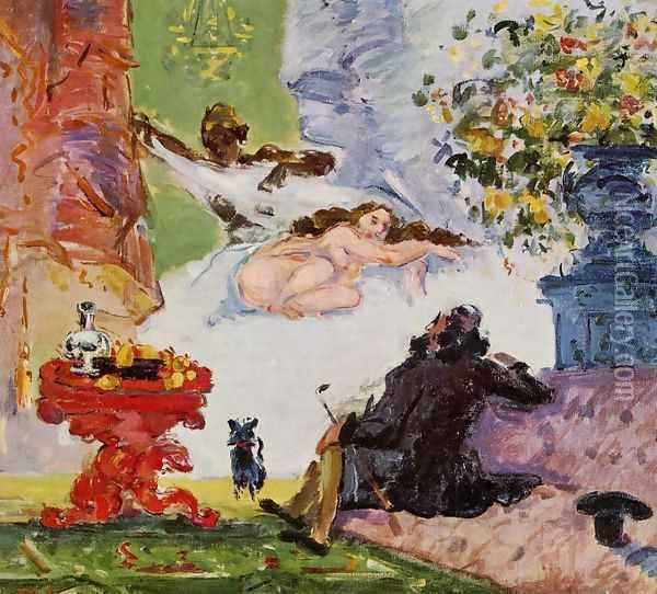 A Modern Olympia I Oil Painting - Paul Cezanne