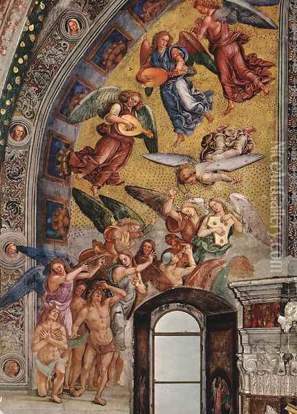 The Elect Being Called to Paradise 1499-1502 Oil Painting - Francesco Signorelli