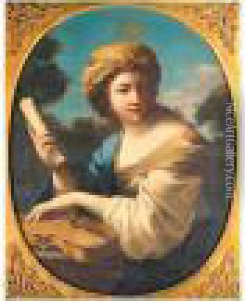 Saint Cecilia Oil Painting - Guercino