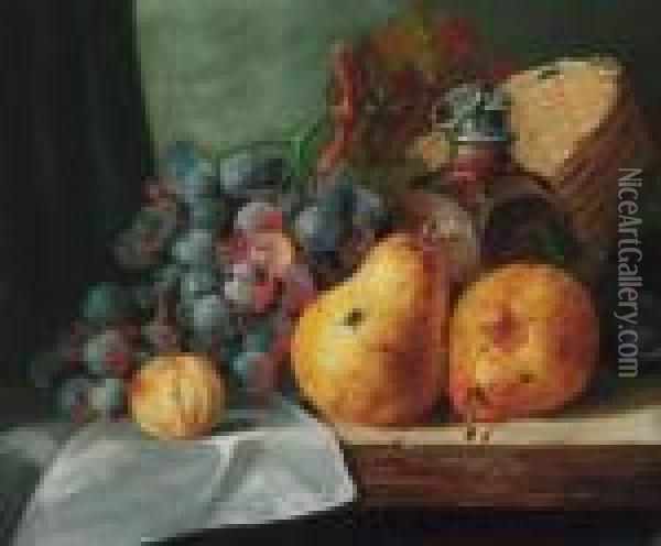 Pears Oil Painting - Edward Ladell