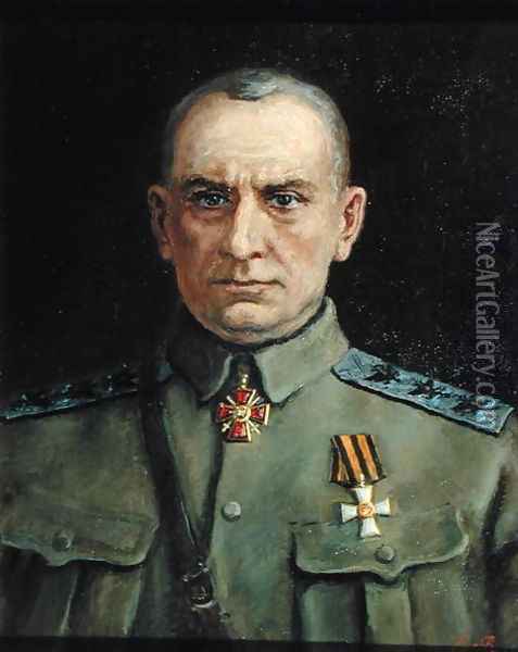Supreme Ruler and Russian Admiral A. Kolchak 1874-1920 Oil Painting - Sergei Varlenovich Pen