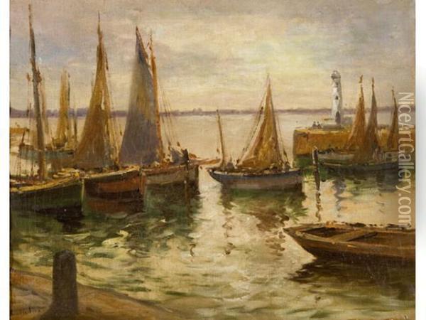 Marine Oil Painting - Leon Hubert