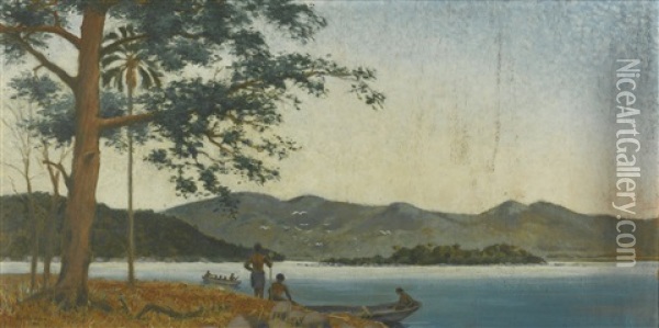 Lake Tanganika Oil Painting - Paul Reichard