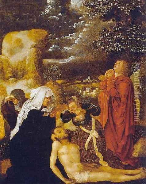 The Lamentation c. 1510 Oil Painting - Ulrich the Elder Apt