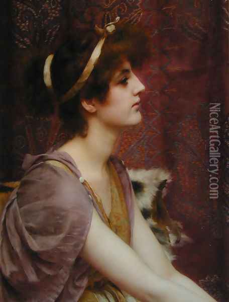 Classical Beauty Oil Painting - John William Godward