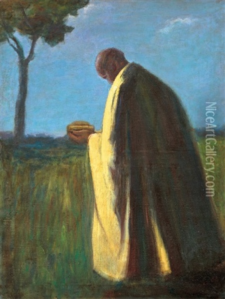 Matutinal Blessing Oil Painting - Jozsef Koszta