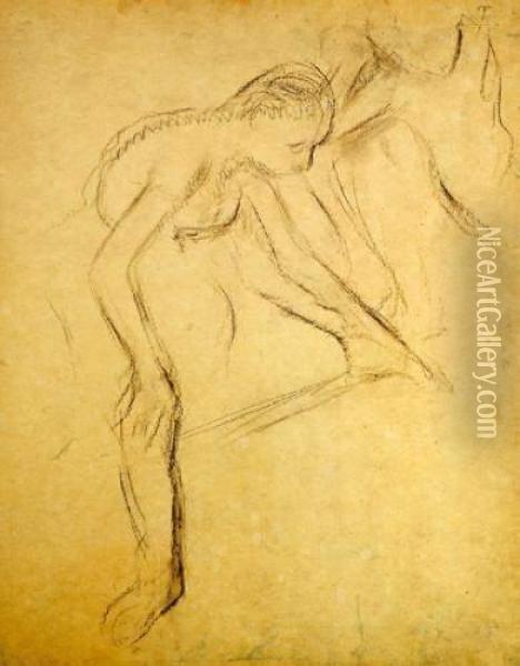 Deux Danseuses Au Repos Oil Painting - Edgar Degas