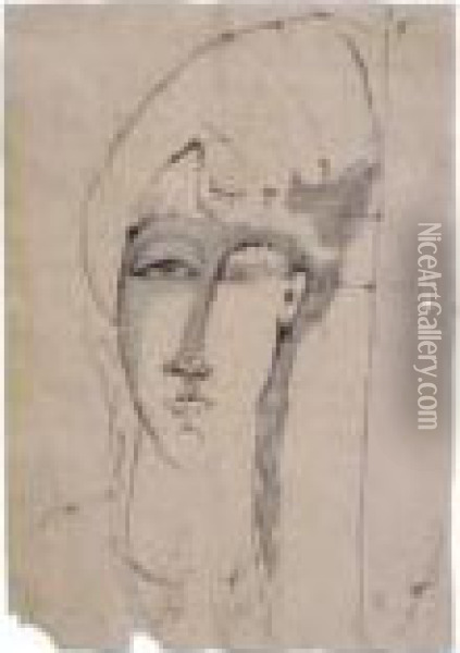 Ritarttodi Donna Oil Painting - Amedeo Modigliani