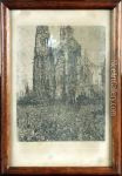 [la Cathedrale] Oil Painting - James Ensor