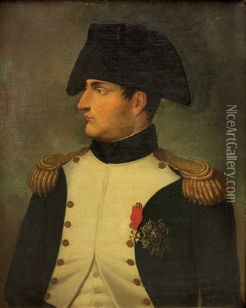 Napoleon Wearing Hat Oil Painting - Francois Pascal Simon Gerard