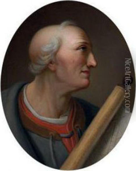 Portrait Of Amerigo Vespucci Oil Painting - Charles Willson Peale