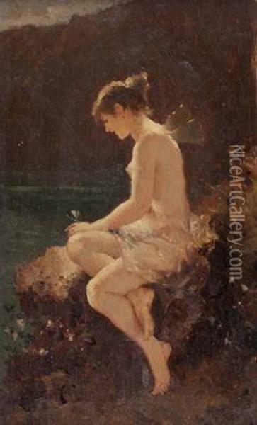 Psyche Oil Painting - Wilhelm Kray
