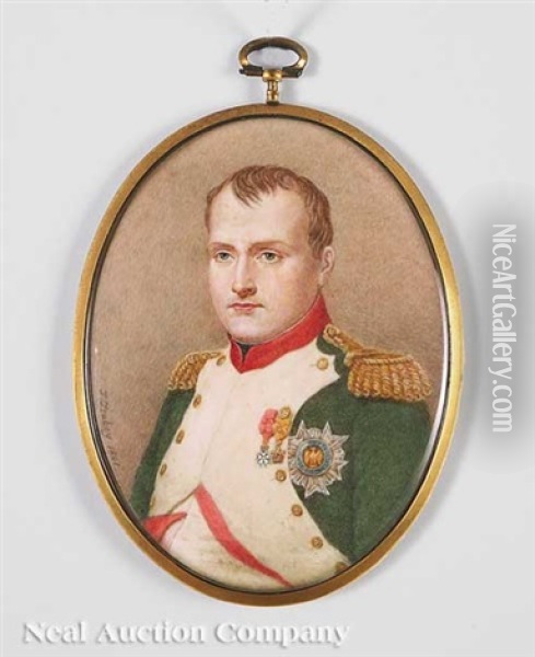 Napoleon Bonaparte, Premier Consule De La Republique Francaise Oil Painting - Jean-Baptiste Isabey