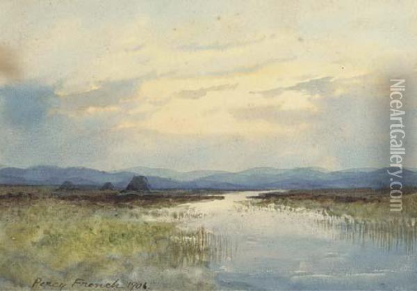 Marshland Oil Painting - William Percy French