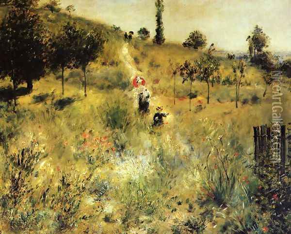 Path Leading Through Tall Grass Oil Painting - Pierre Auguste Renoir