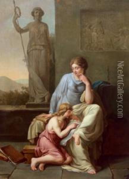 Scena Della Mitologia Romana Oil Painting - Philipp Friedrich Von Hetsch