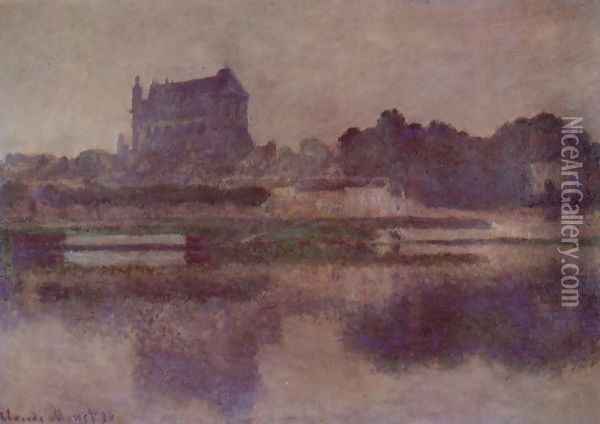 Vernon Church In Grey Weather Oil Painting - Claude Oscar Monet