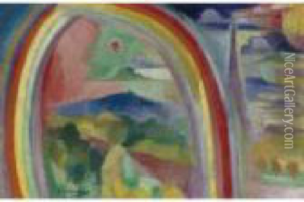 Arc En Ciel Oil Painting - Robert Delaunay
