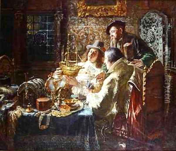 The Treasure Chest Oil Painting - Jacob Emmanuel Gaisser