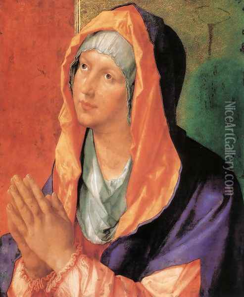 The Virgin Mary in Prayer Oil Painting - Albrecht Durer
