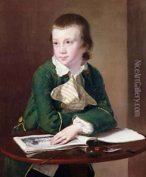 Portrait of the Revd William Rastall as a Boy (1754-1826) Oil Painting - Josepf Wright Of Derby