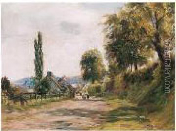 The Village Lane Oil Painting - William Darling McKay